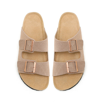 Leather Slides - Men Women Birkenstock Style Sandals