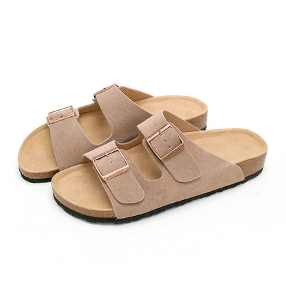 Leather Slides - Men Women Birkenstock Style Sandals