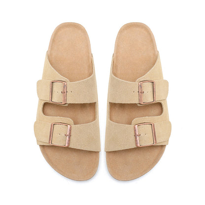 Leather Slides - Men Women Birkenstock Style Sandals