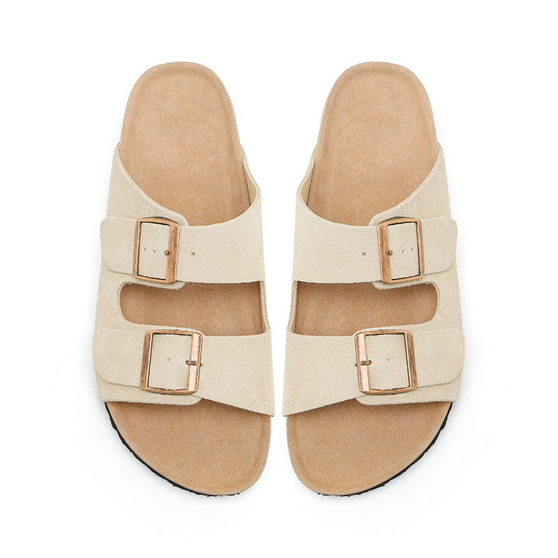 Leather Slides - Men Women Birkenstock Style Sandals