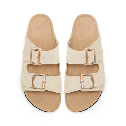 Leather Slides - Men Women Birkenstock Style Sandals