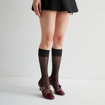 Classic Mary Jane Flats - Round Toe Ballet Shoes with Strap