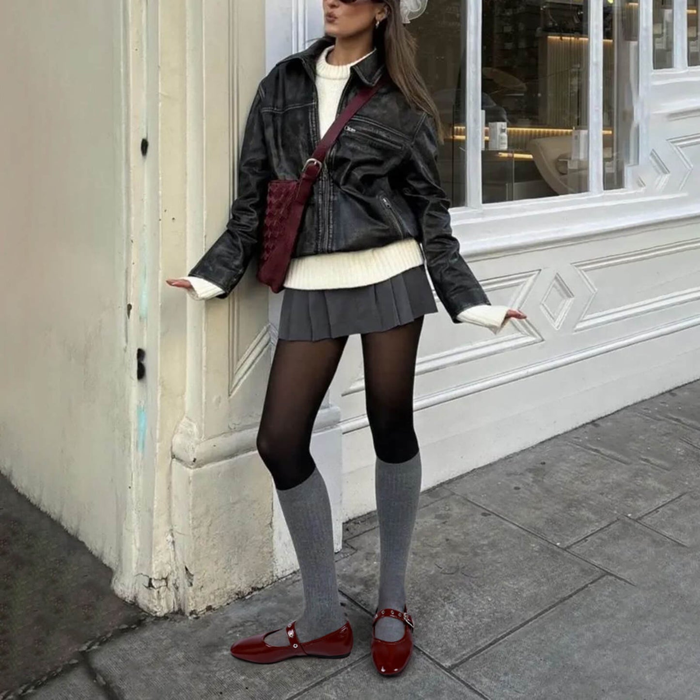Classic Mary Jane Flats - Round Toe Ballet Shoes with Strap